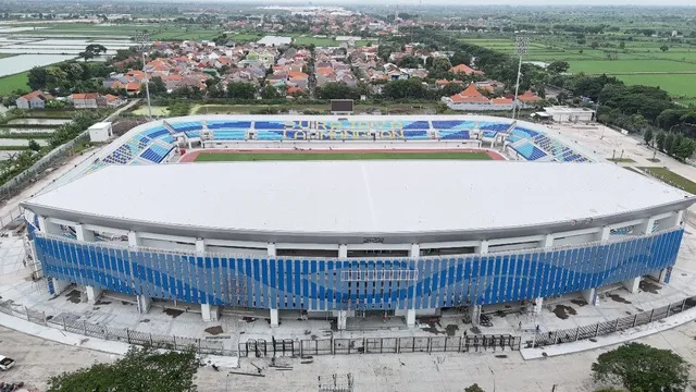 Stadion Surajaya, Lamongan dari udara